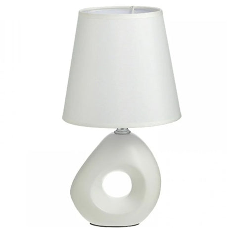 CERAMIC TABLE LUMINAIRE WHITE