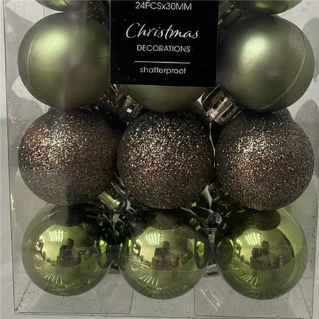 Christmas Decoration balls Green