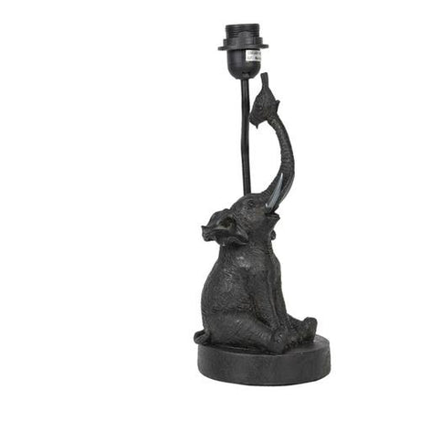 Black elephant side lamp