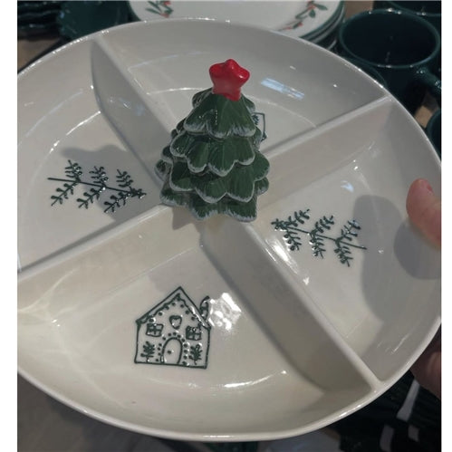 Christmas tree plate
