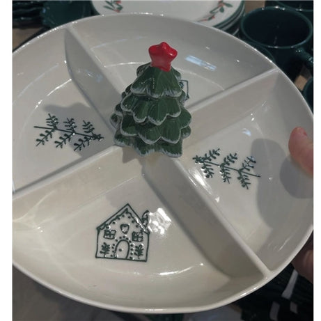 Christmas tree plate