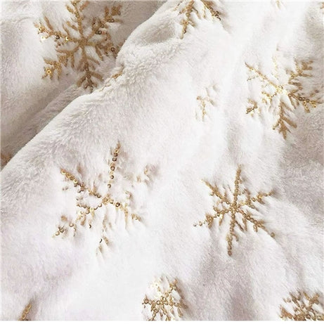 Gold snowflake christmas skirt