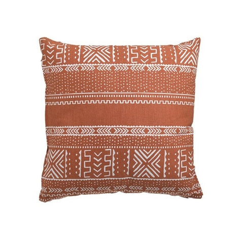 Fabric cushion burnt orange