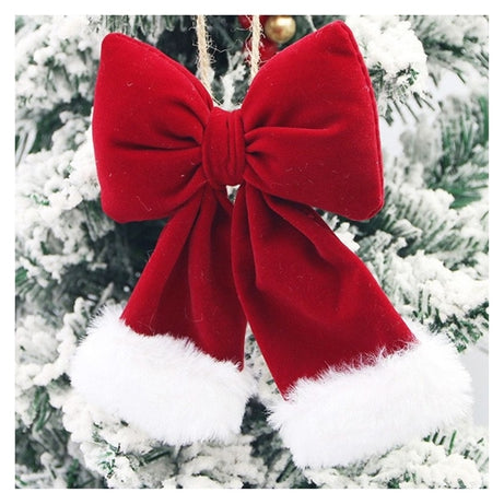 Red christmas bow (small size )