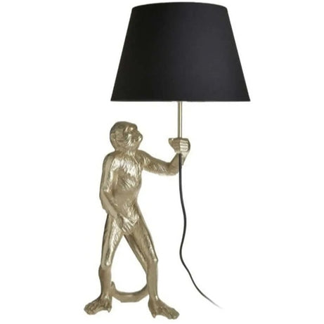 Monkey lamp with shade