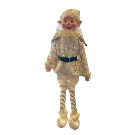 Hanging posable orn gold