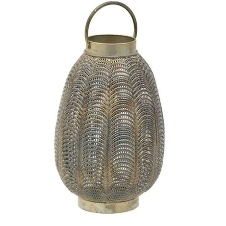 METAL LANTERN ANTIQUE GOLDEN 1