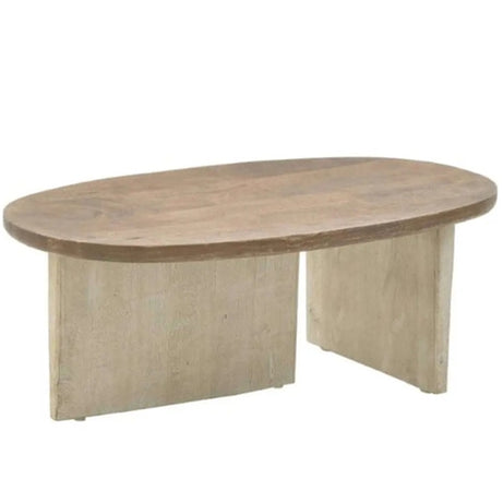 WOODEN COFFEE TABLE BROWN/BEIGE