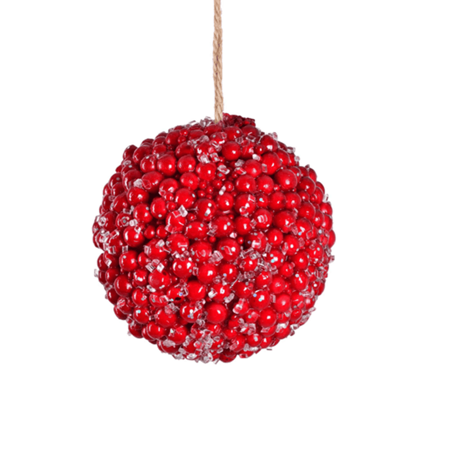 Styrofoam Red Ball ornament
