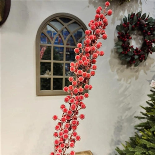 Red berry snowy branch