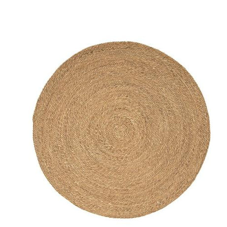 Beige Seagrass Round Carpet