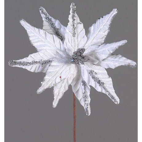 Branch w/white velvet flower