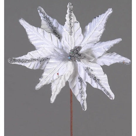 Branch w/white velvet flower