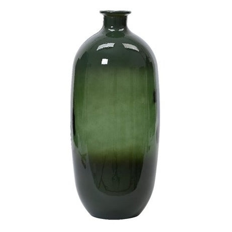 Vase recycled glass colorflow 3 green