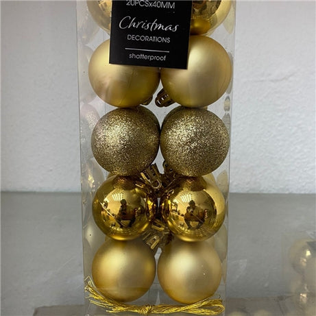 Christmas Decoration balls Gold 40mm