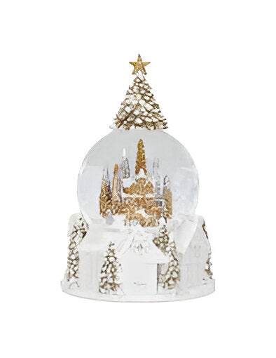 Waterball snowing village