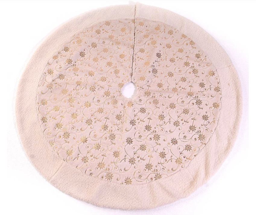 White Christmas Tree Skirt – 122cm