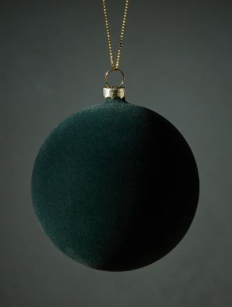 20cm ball Dark Green Velvet