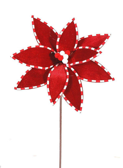 Branch w/red flower & white dotted